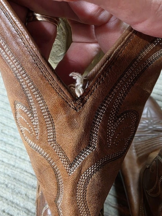 DAN POST MENS BROWN LEATHER WESTERN/COWBOY BOOTS SZ 10 D STYLE 16776 main image 11
